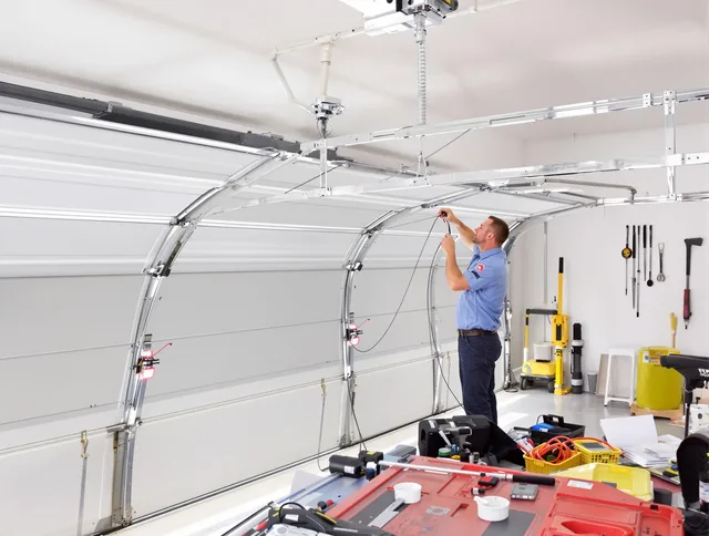 Garage door cable repair service by Windsor Garage Door Repair in Windsor